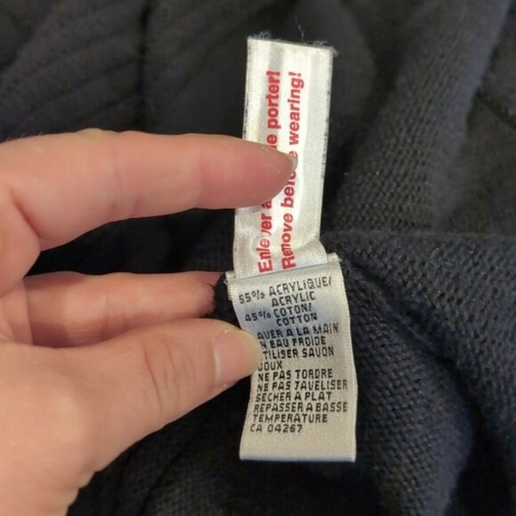 Laura Open Front Cardigan Sweater Shawl Collar Black Tunic Length Long Sleeve - Picture 13 of 15